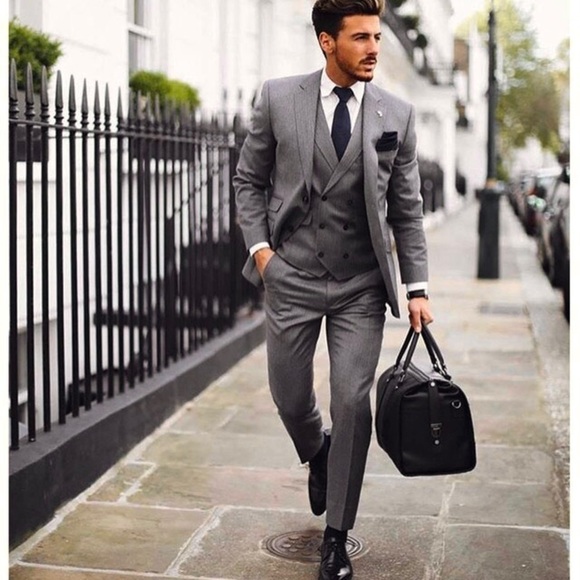 NWT TED BAKER 100% Wool Charcoal Plaid Check Blazer Performance Jacket 36R - Picture 2 of 13